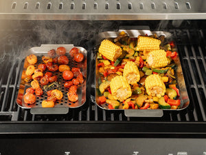 RUOSTUMATON TERÄS BBQ-ALUSTA 33×18 CM - 4