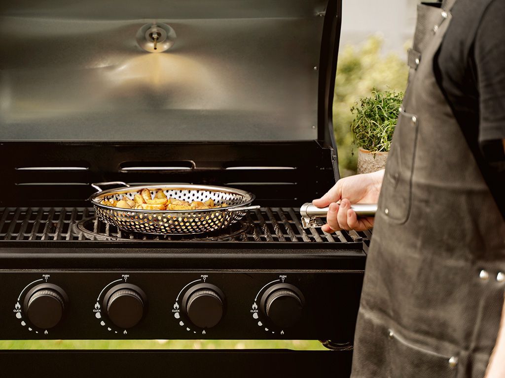BBQ-GRILLIPANNU IRROTETTAVALLA KAHVALLA 28 CM - 8