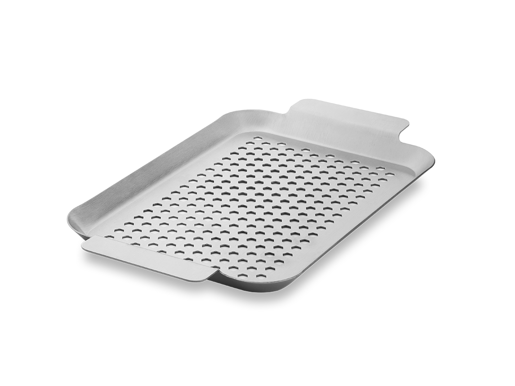 RUOSTUMATON TERÄS BBQ-ALUSTA 33×18 CM - 1