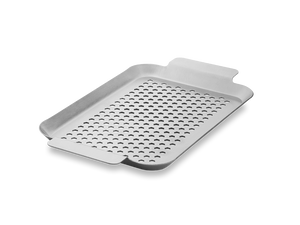 RUOSTUMATON TERÄS BBQ-ALUSTA 33×18 CM - 1