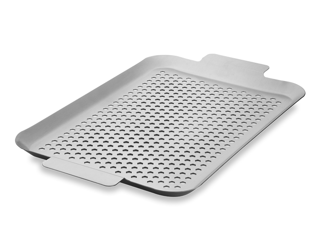 RUOSTUMATON TERÄS BBQ-ALUSTA 43×25 CM - 1