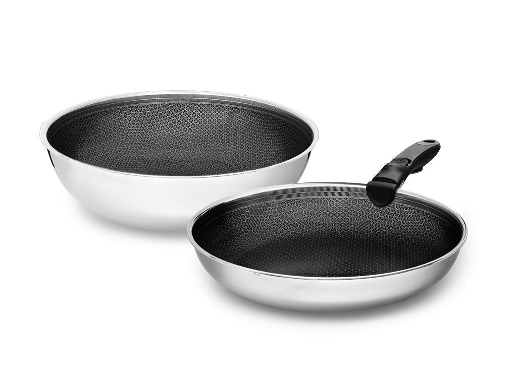 PAISTINPANNUSERI WOK IRROTETTAVALLA KAHVALLA – 2-OSAINEN - 1