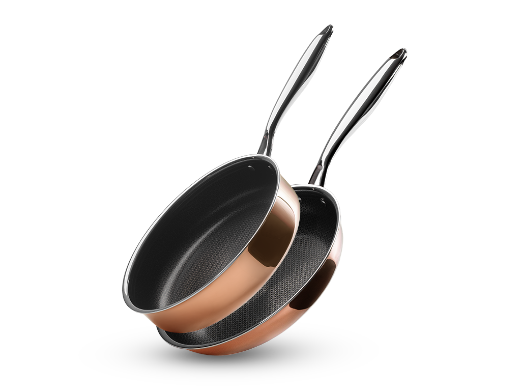 KUPARI HYBRID NON-STICK PAISTINPANNU+SAUTEPANNUSARJA - 2 OSAA - 1