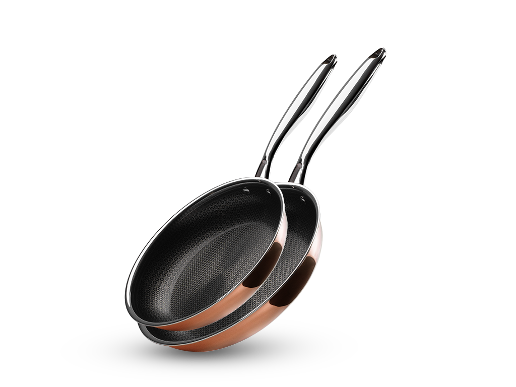 KUPARI HYBRID NON-STICK PAISTINPANNUSARJA - 2 OSAA - 1